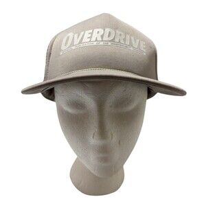 VTG Trucker Hat Overdrive Official Publication Of The Independent Trucker Gray